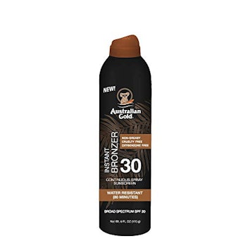 Australian Gold Continuous Spray Sunscreen with Instant Bronzer SPF 30