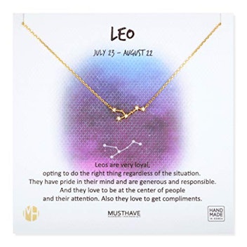 MUSTHAVE Zodiac 18K Gold Plated CZ Necklace
