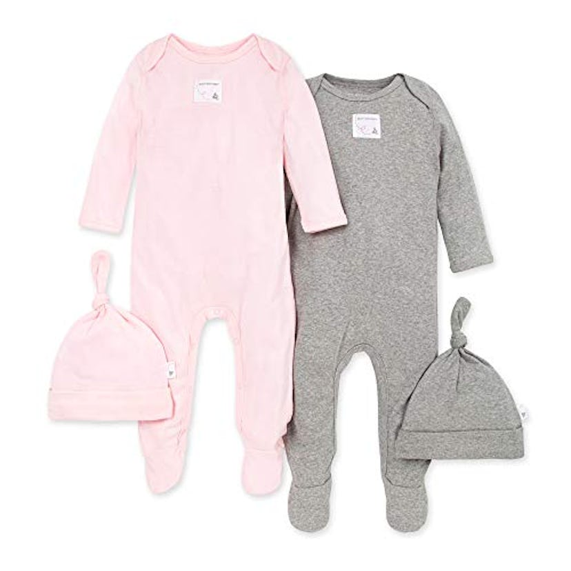 Burt's Bees Organic Set Of Two Rompers