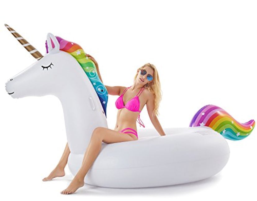 Jasonwell Giant Inflatable Unicorn Pool Float