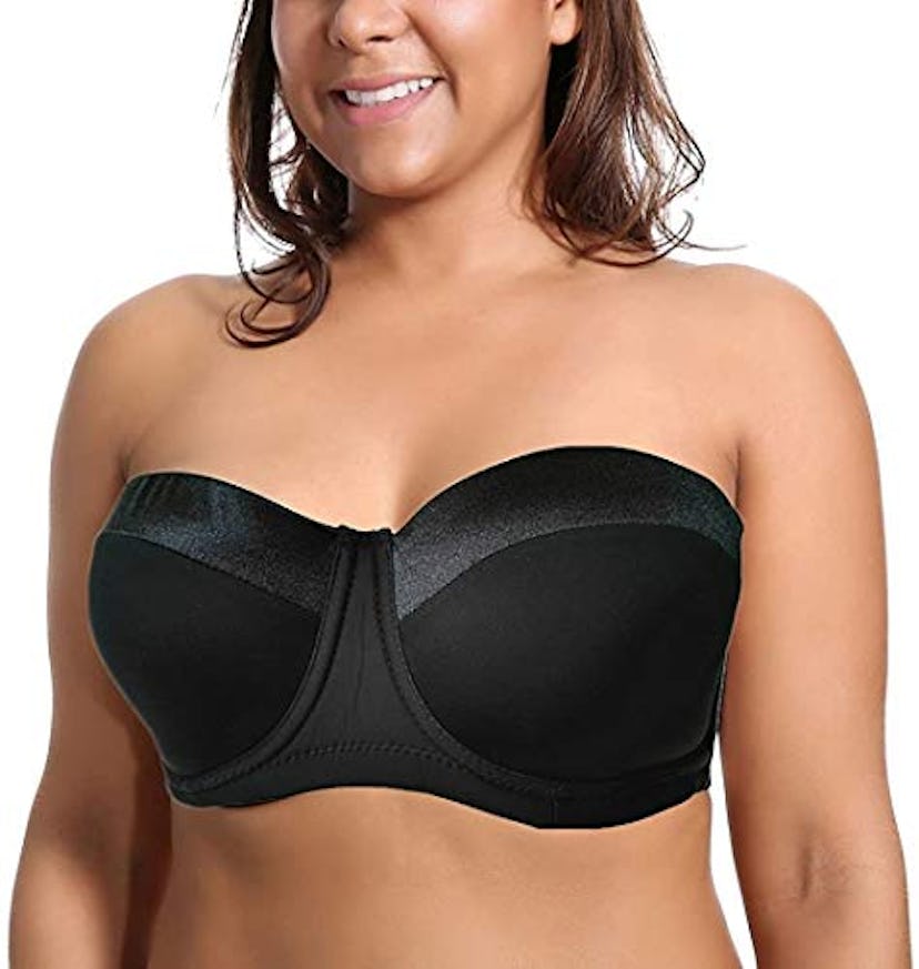 Olivachel Seamless Plus Size Balconette Bra