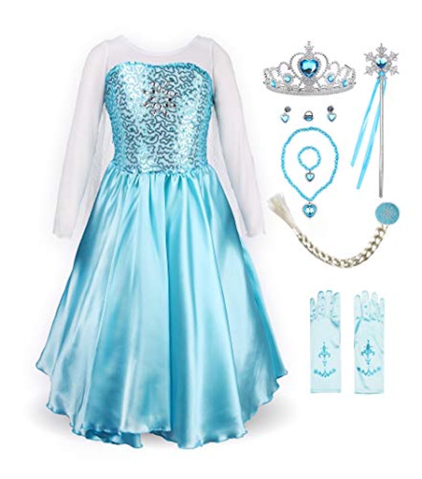 ReliBeauty Frozen's Elsa Costume With Accessories 