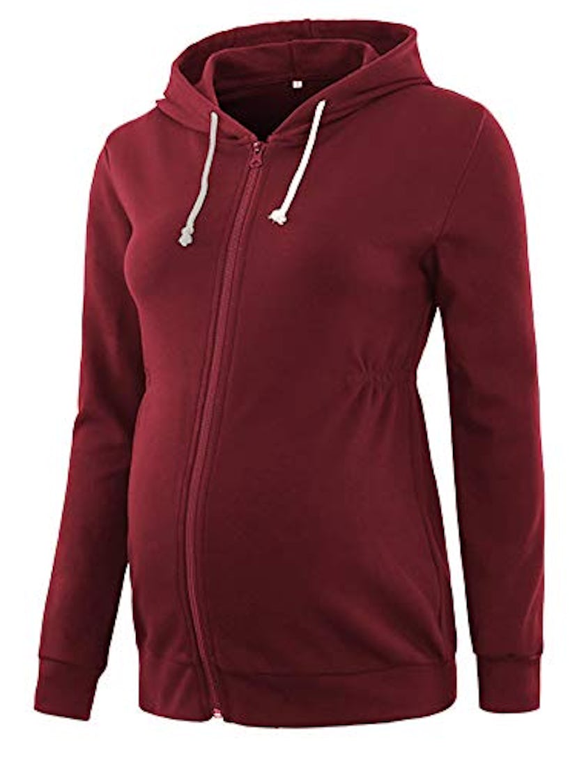Glampunch Maternity Zip Up Hoodie