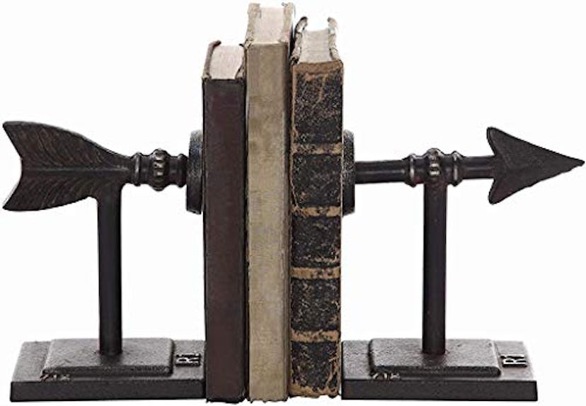 Creative Co-Op Cast Iron Metal Arrow Bookends