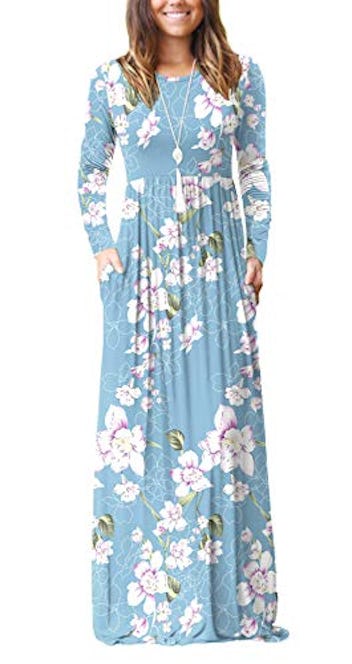 Viishow Long Sleeve Maxi Dress