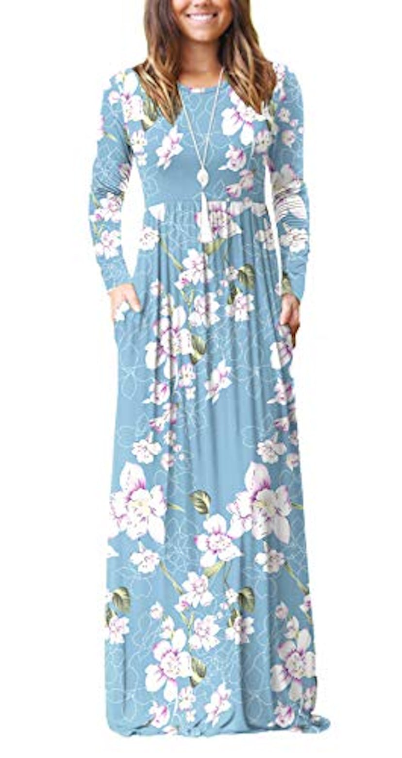 Viishow Long Sleeve Maxi Dress