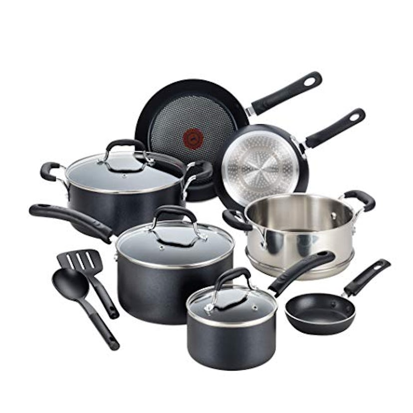 T-fal Professional Nonstick Cookware Dishwasher Safe Pots and Pans Set