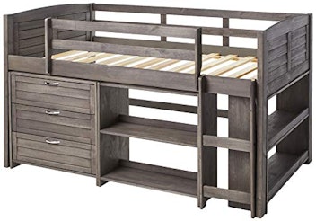 Donco Kids Louver Modular Low Loft Bed