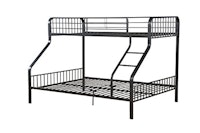 Acme Furniture Caius Gunmetal Bunk Bed- Twin XL Over Queen