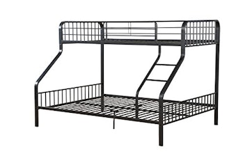 Acme Furniture Caius Gunmetal Bunk Bed- Twin XL Over Queen