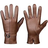 Dsane Women's Winter Leather Driving Gloves