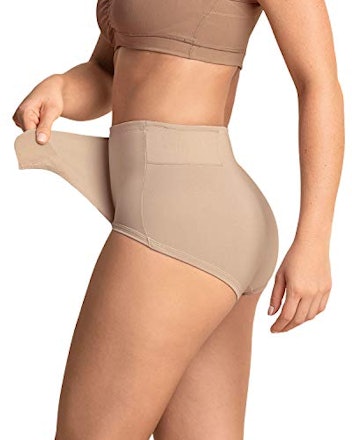 Leonisa C-Section High-Waist Girdle Panty with Adjustable Belly Wrap 