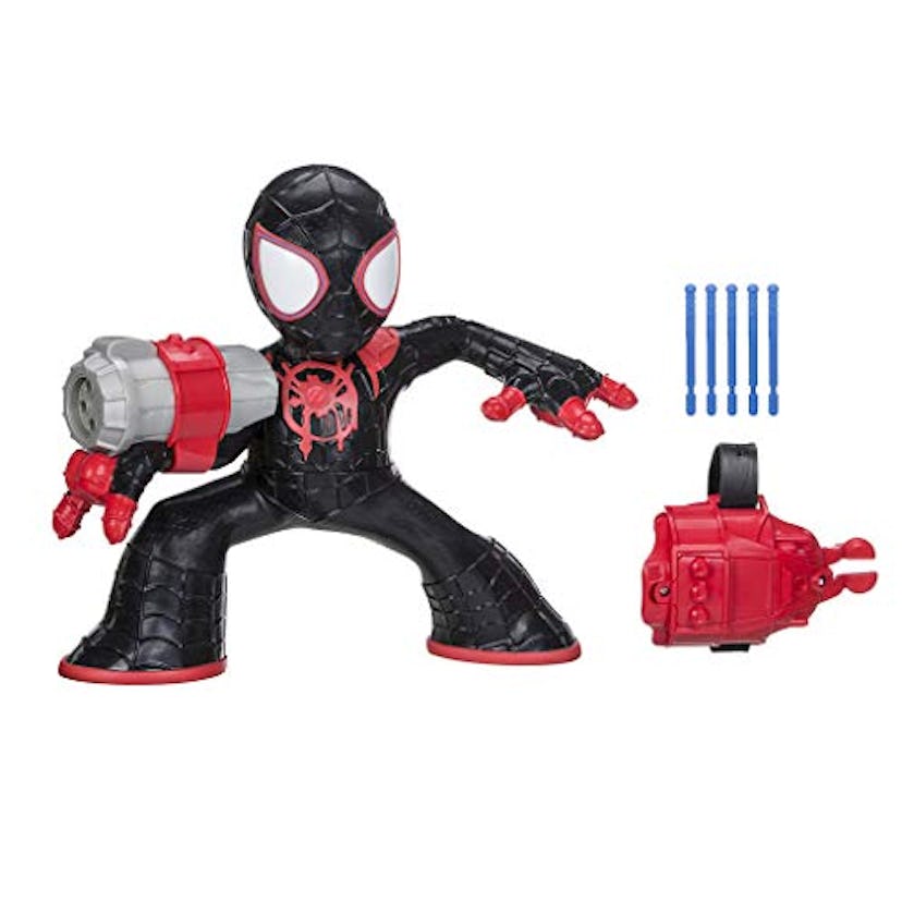 Spider-Man: Into The Spider-Verse Shockstrike Mile Morales Super Hero Electronic Action Figure Toy