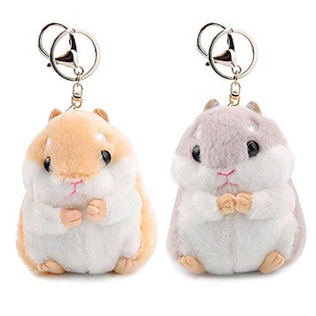 RAYNAG Plush Hamster Keychains - 2 Pack