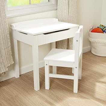student homework desk Melissa & Doug Wooden Lift-Top Desk & Chair