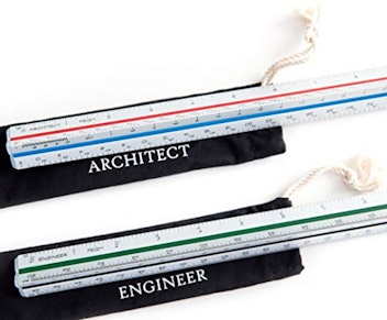 Feqm Architectural Scale Ruler and Engineer Scale Ruler Set