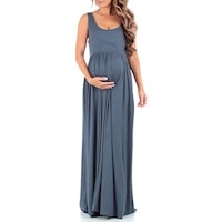 Women's Sleeveless Ruched Maternity Dress