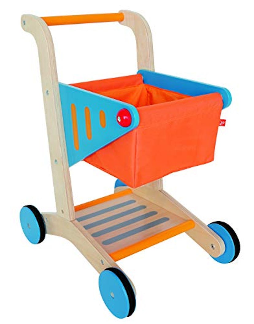 Hape Kid's Wooden Shopping Cart