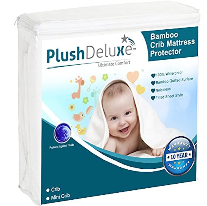 PlushDeluxe Crib Mattress Cover