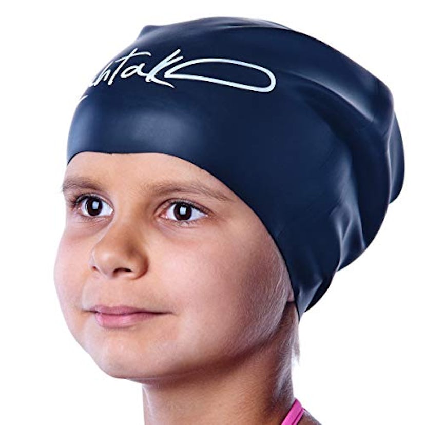 Lahtak Silicone Swim Cap for Long Hair