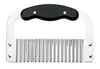 HIC Wavy Crinkle Cutting Tool Serrator Salad Chopping Knife and Vegetable French Fry Slicer