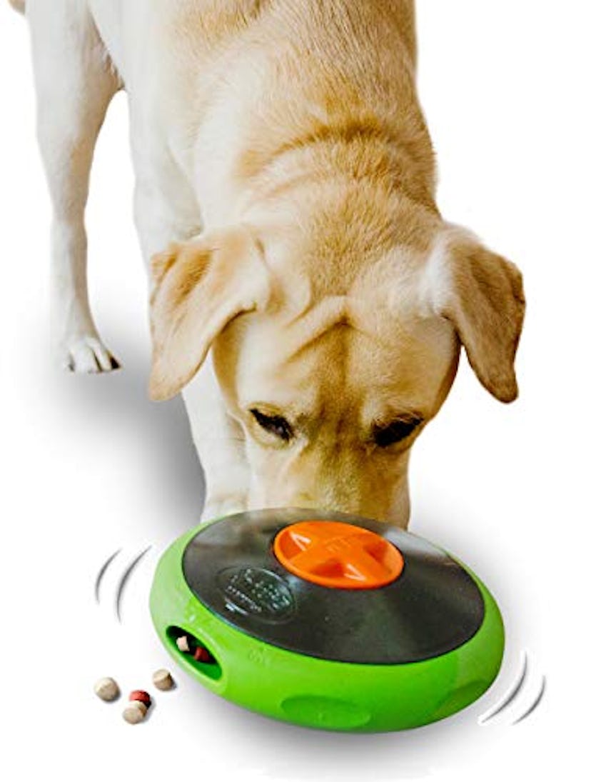 SNiFFiz SmellyUFO Durable Interactive Treat Dispensing Puzzle