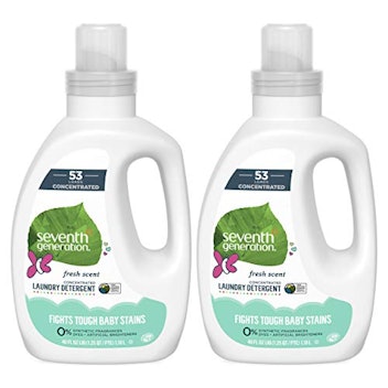 Seventh Generation Concentrated Baby Laundry Detergent (Pack of 2, each 40 Oz. )