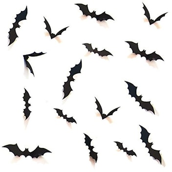3D Decorative Scary Bats Wall Decal