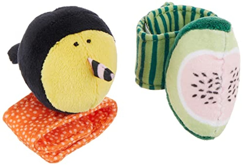 Manhattan Toy Fruity Paws Baby Wrist Rattle & Foot Finder Set