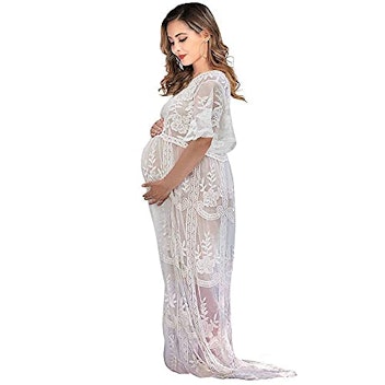 Smdppwdbb White Lace Gown