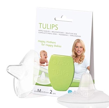 Ardo Tulips 2-Pack Contact Nipple Shields and Carrying Case