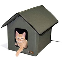 K&H Pet Products Outdoor Heated Kitty House Cat Shelter