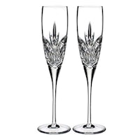 Waterford Love Forever Crystal Champagne Flute Set