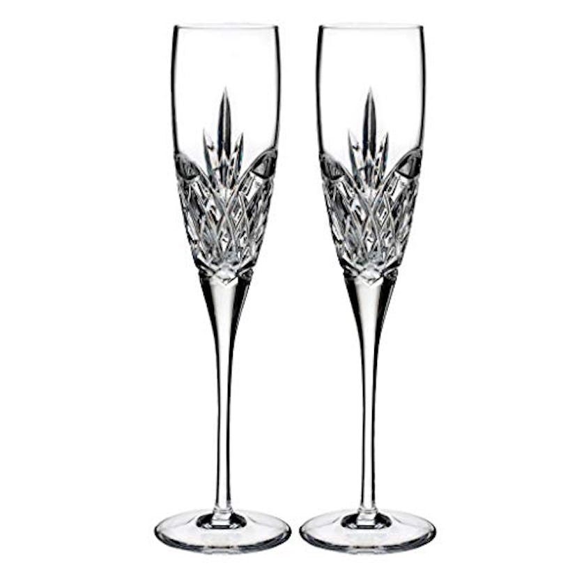 Waterford Love Forever Crystal Champagne Flute Set