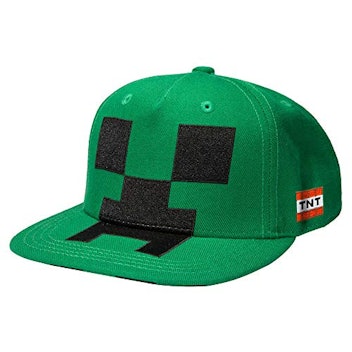 JINX Minecraft Creeper Mob Snapback Baseball Hat
