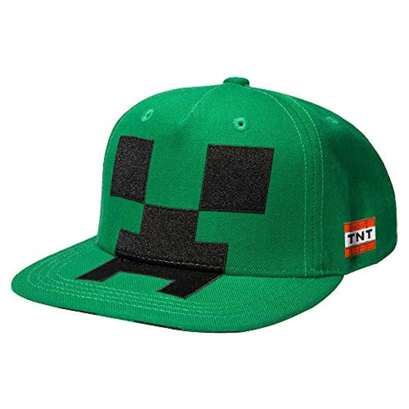 JINX Minecraft Creeper Mob Snapback Baseball Hat