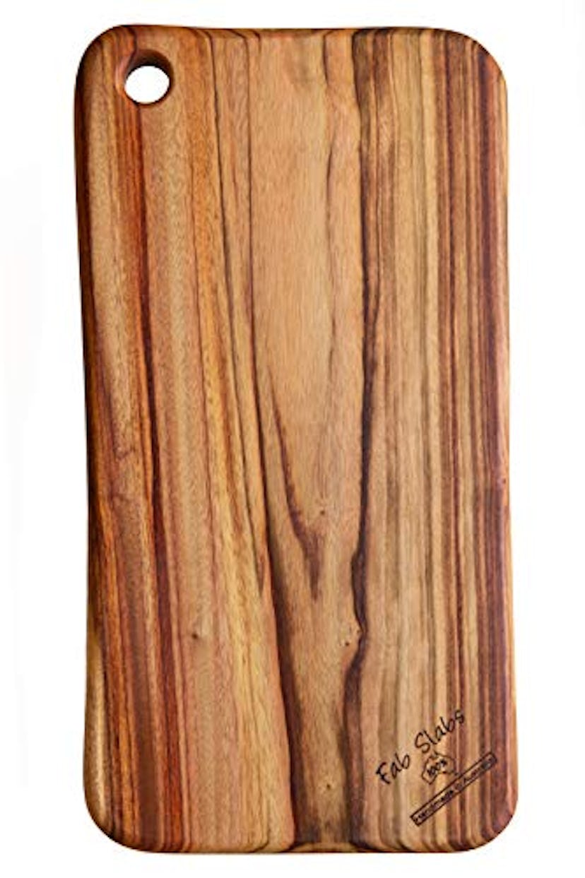 Fab Slabs Natural Wood Camphor Laurel Medium Premium Anti-Bacterial Cutting Board