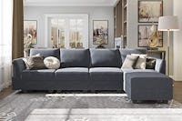 HONBAY Grey Sectional Couch
