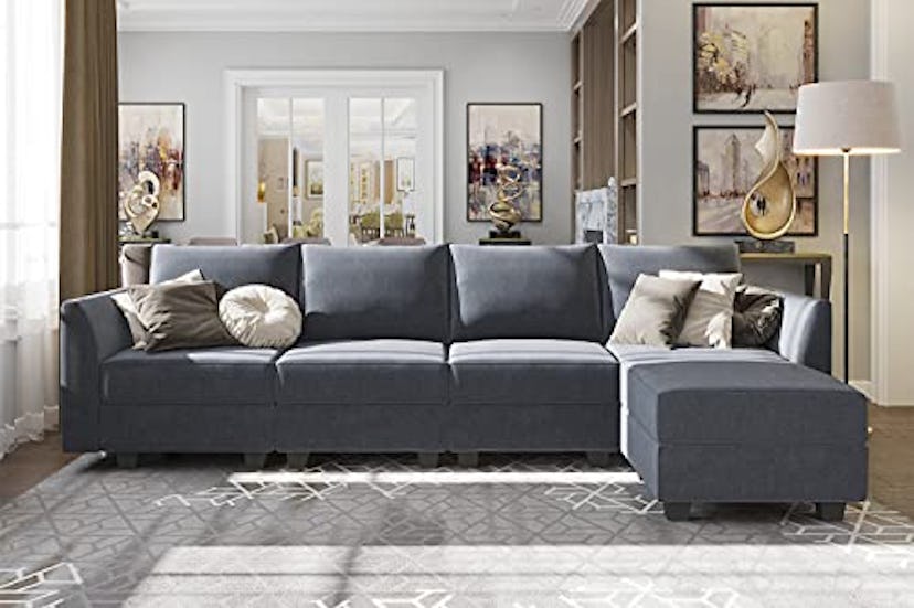 HONBAY Grey Sectional Couch