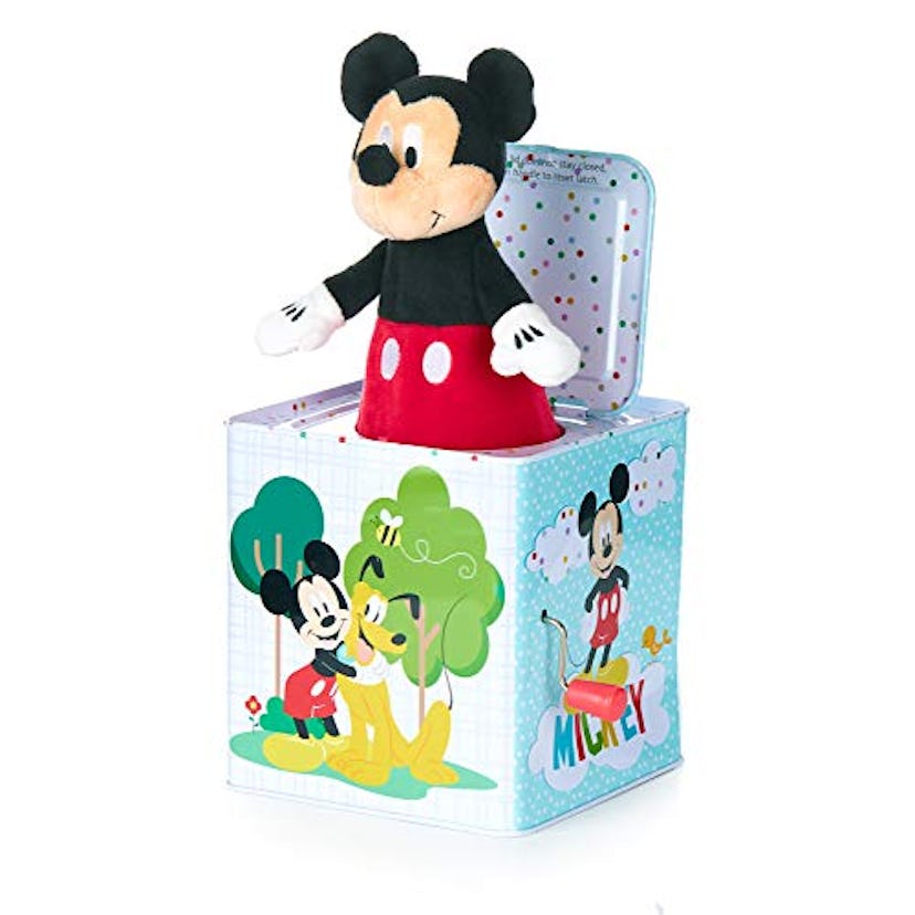 KIDS PREFERRED Disney Baby Mickey Mouse Jack-in-The-Box Musical Toy for Babies