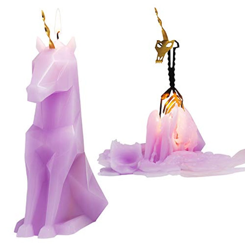 PyroPet Candles Einar Unicorn Skeleton Candle