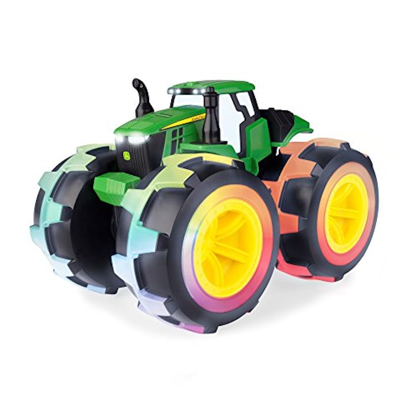 TOMY John Deere Monster Treads Deluxe Lightning Wheels Tractor