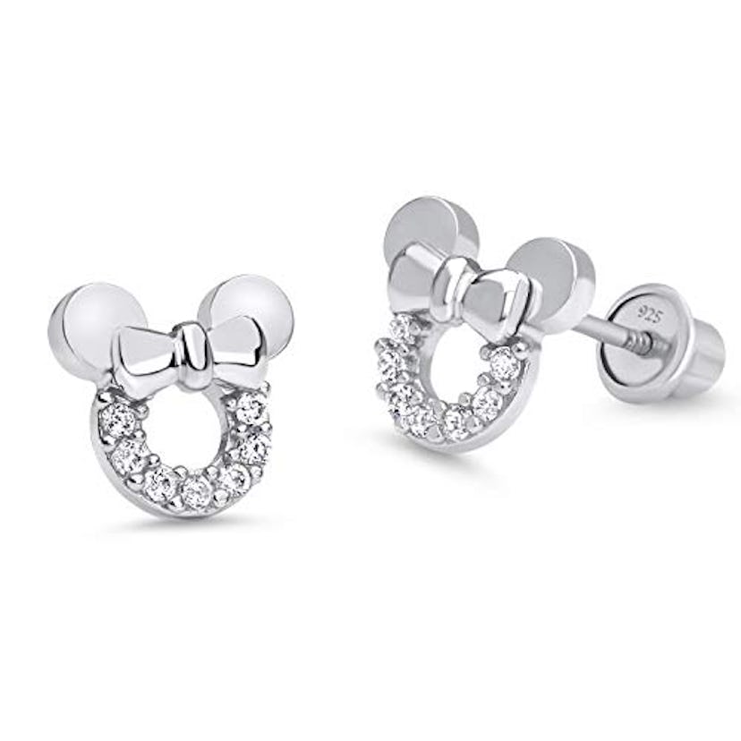 Lovearing 925 Sterling Silver  Mouse Baby Girls Earrings