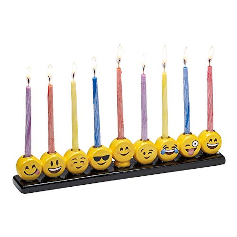 Rite Lite Ceramic Emoji Hanukkah Menorah