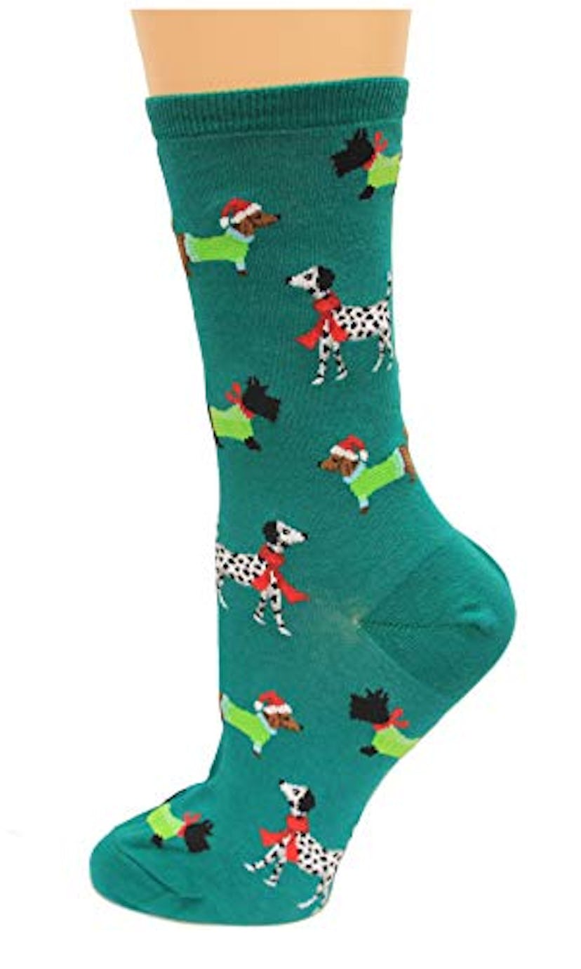 Hot Sox Christmas Dogs Socks