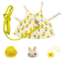 STTQYB Pineapple Print Hamster Clothes