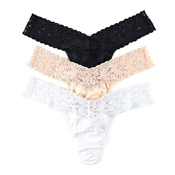 Hanky Panky Low Rise Cotton Thongs (3-pack)