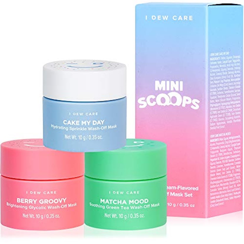 I DEW CARE Mini Scoops Wash Off Face Mask Skin Care Trio 