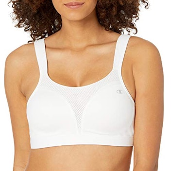 hidden side and under-bust support, the Moving Comfort Jubralee Bra keeps B  to E cups lifted while minimizing bounce
