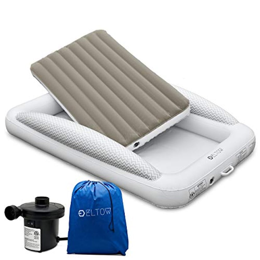 Eltow Inflatable Toddler Air Mattress Bed 